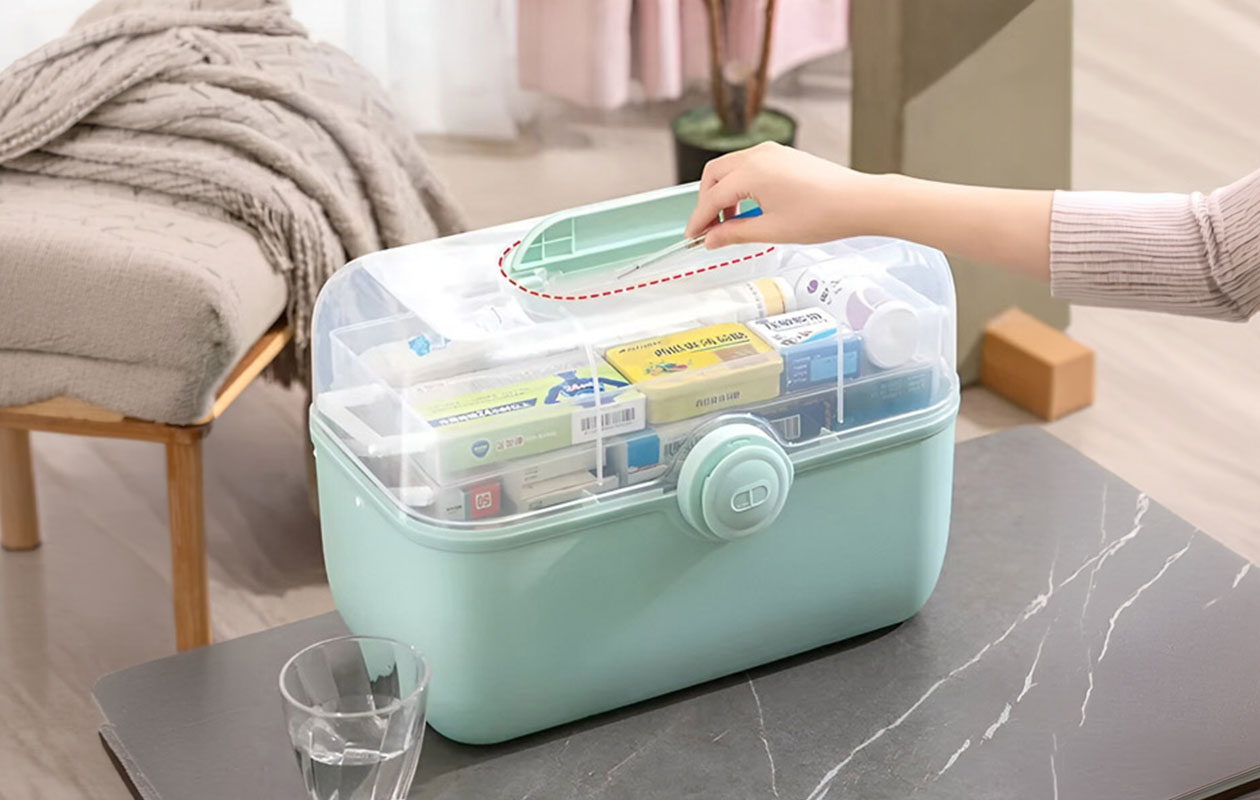 Boîte de rangement BOKSARA à plusieurs niveaux