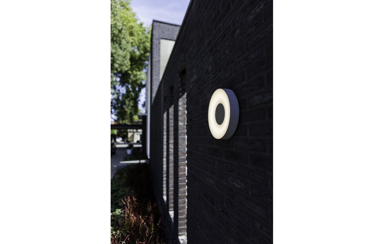 Buitenwandlamp UBLO LED rond van Lutec