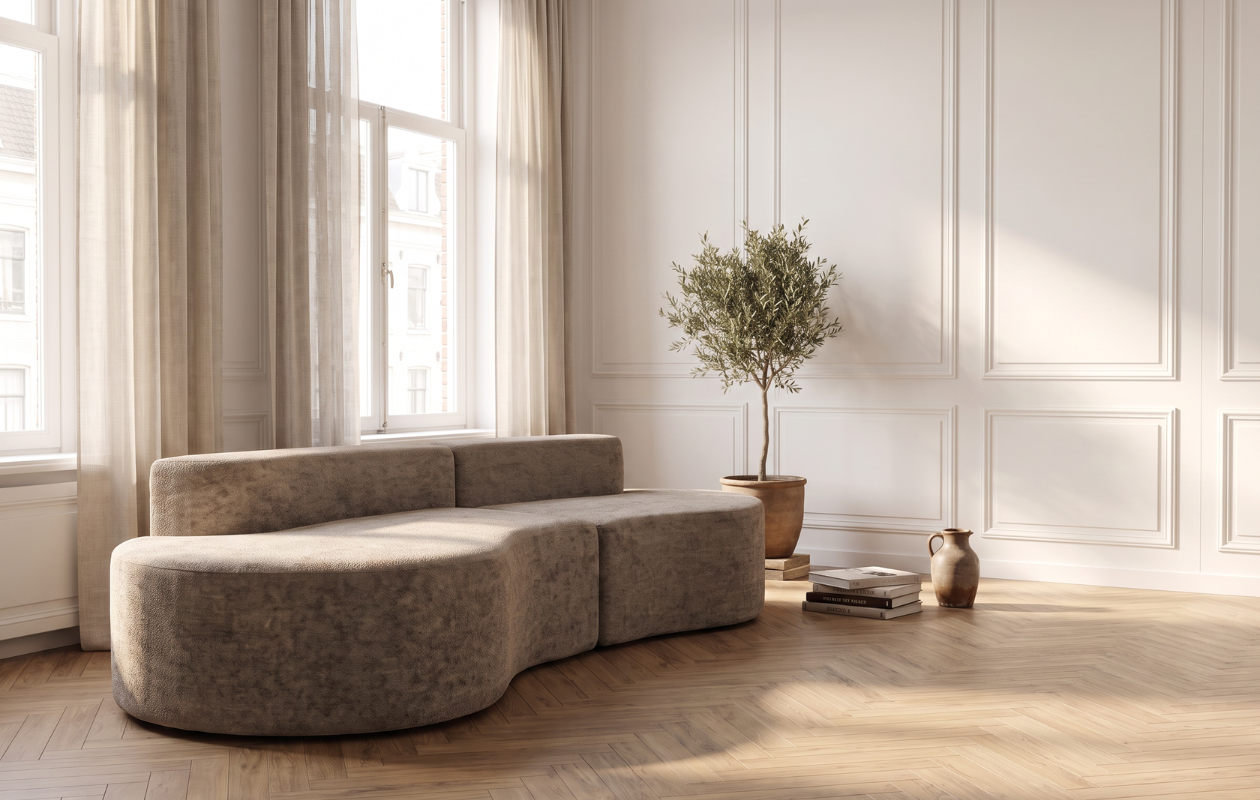 Canapé lounge de luxe Dreamhouse Emerald – Emballé sous vide et sans montage