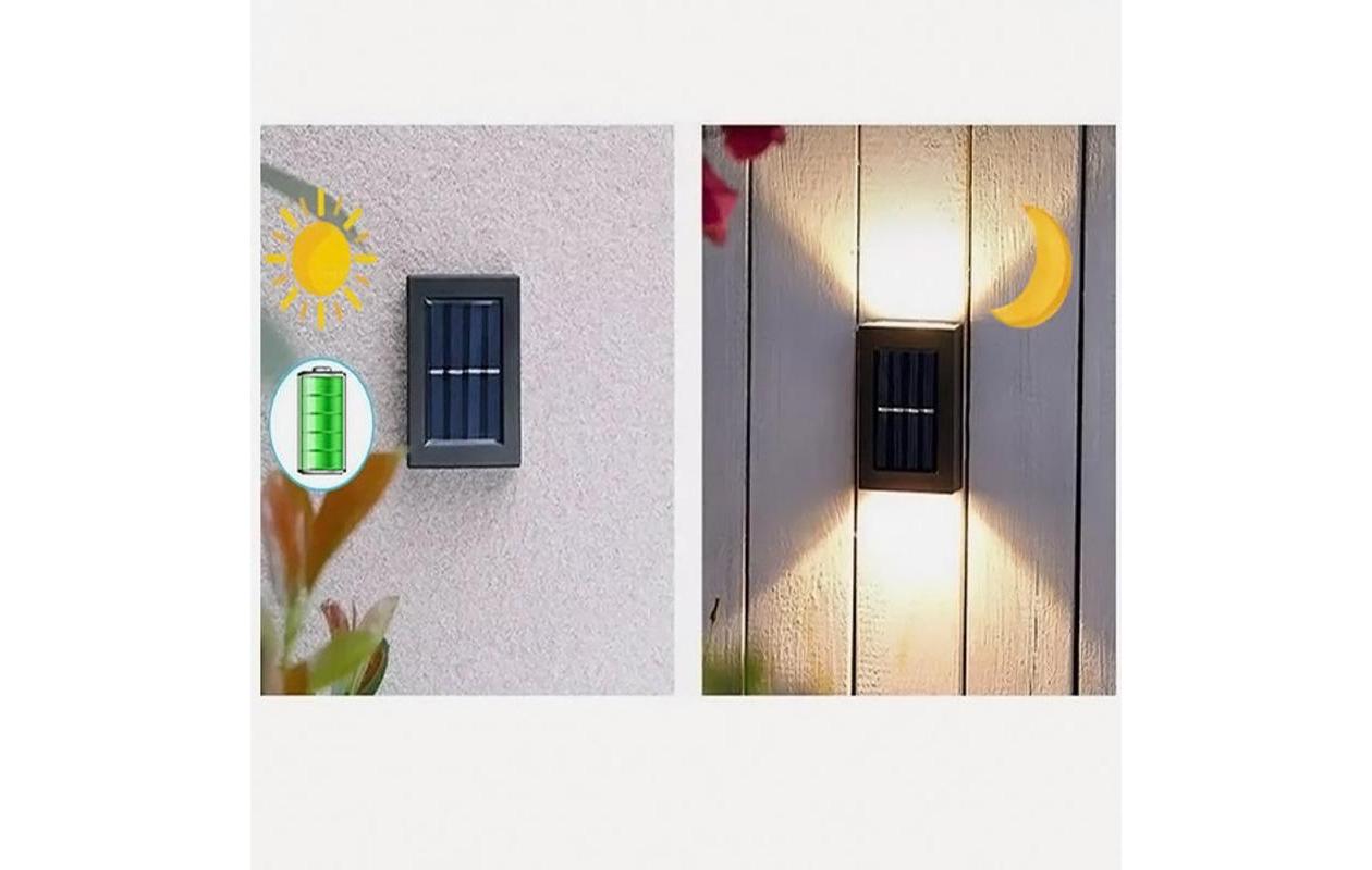 Appliques murales solaires Duolumo, lot de 2