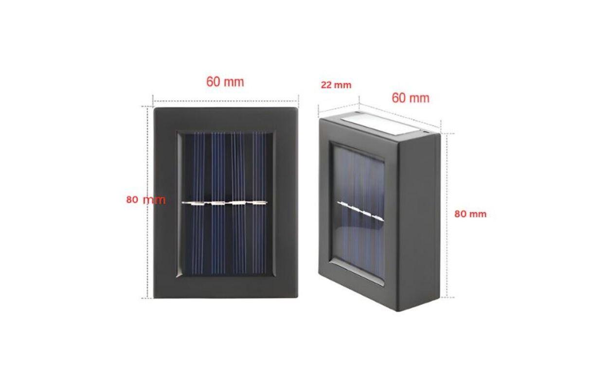 Appliques murales solaires Duolumo, lot de 2