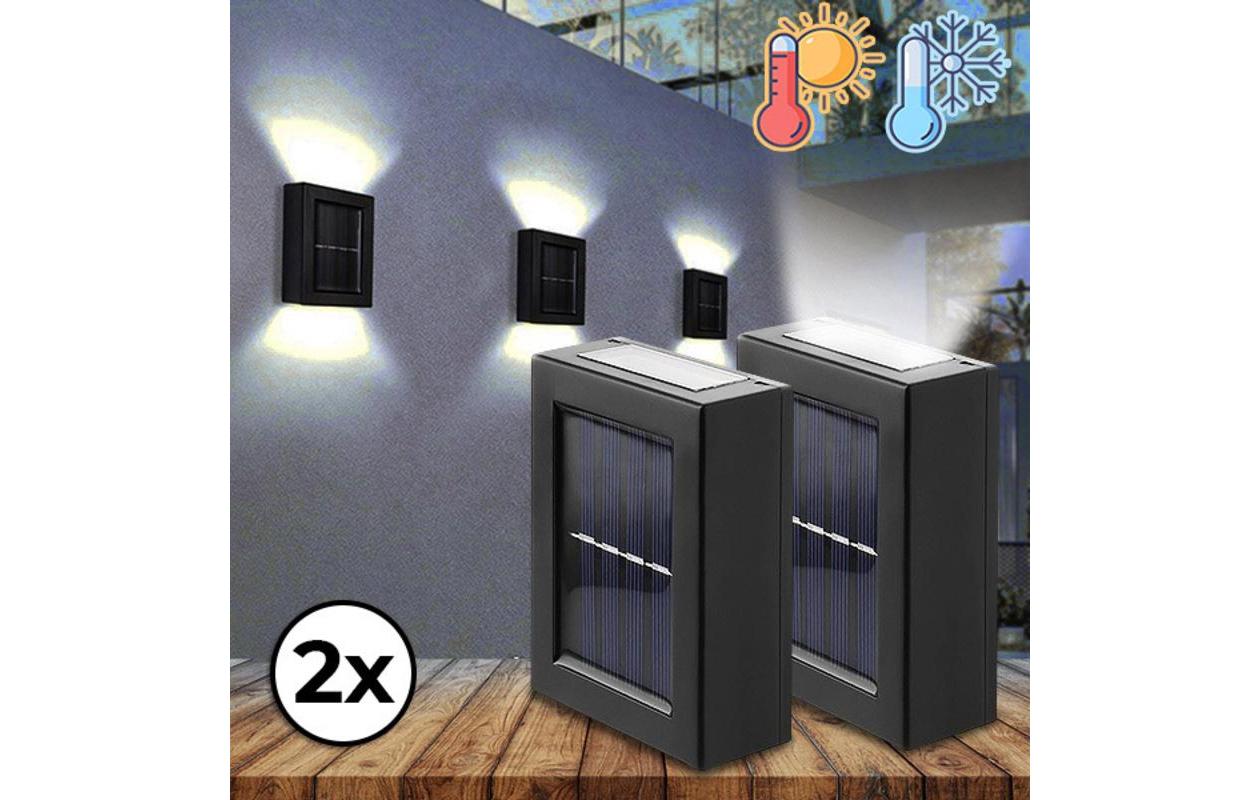 Appliques murales solaires Duolumo, lot de 2