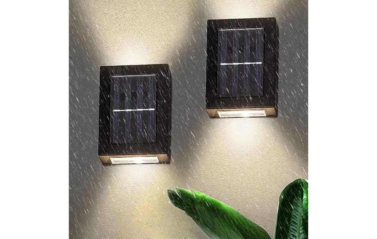Appliques murales solaires Duolumo, lot de 2