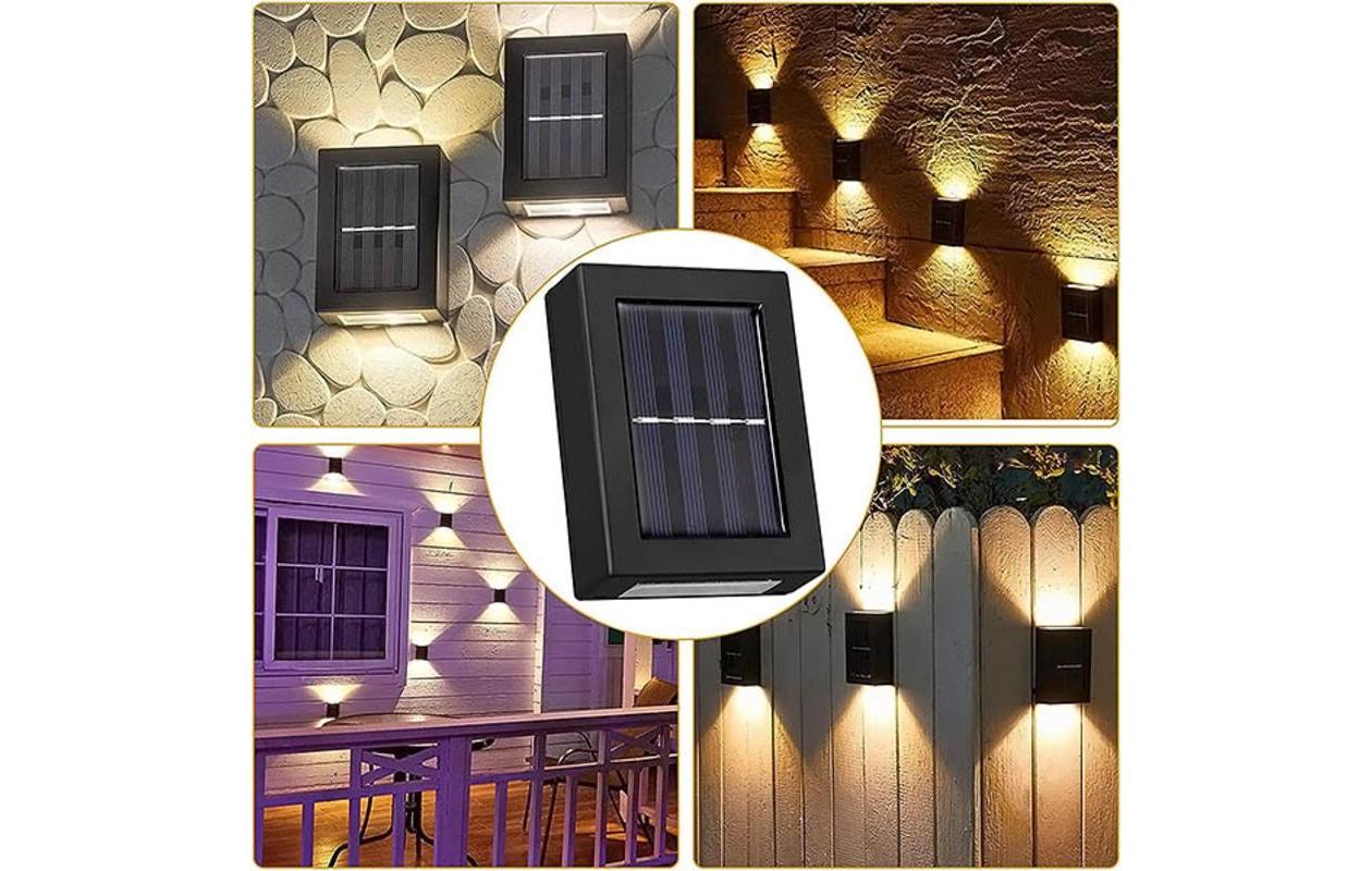 Appliques murales solaires Duolumo, lot de 2