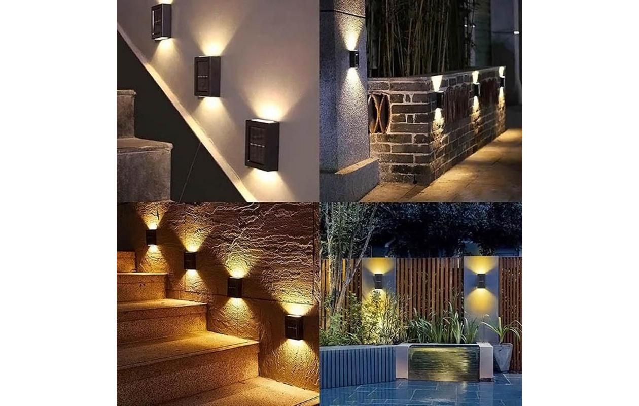 Appliques murales solaires Duolumo, lot de 2