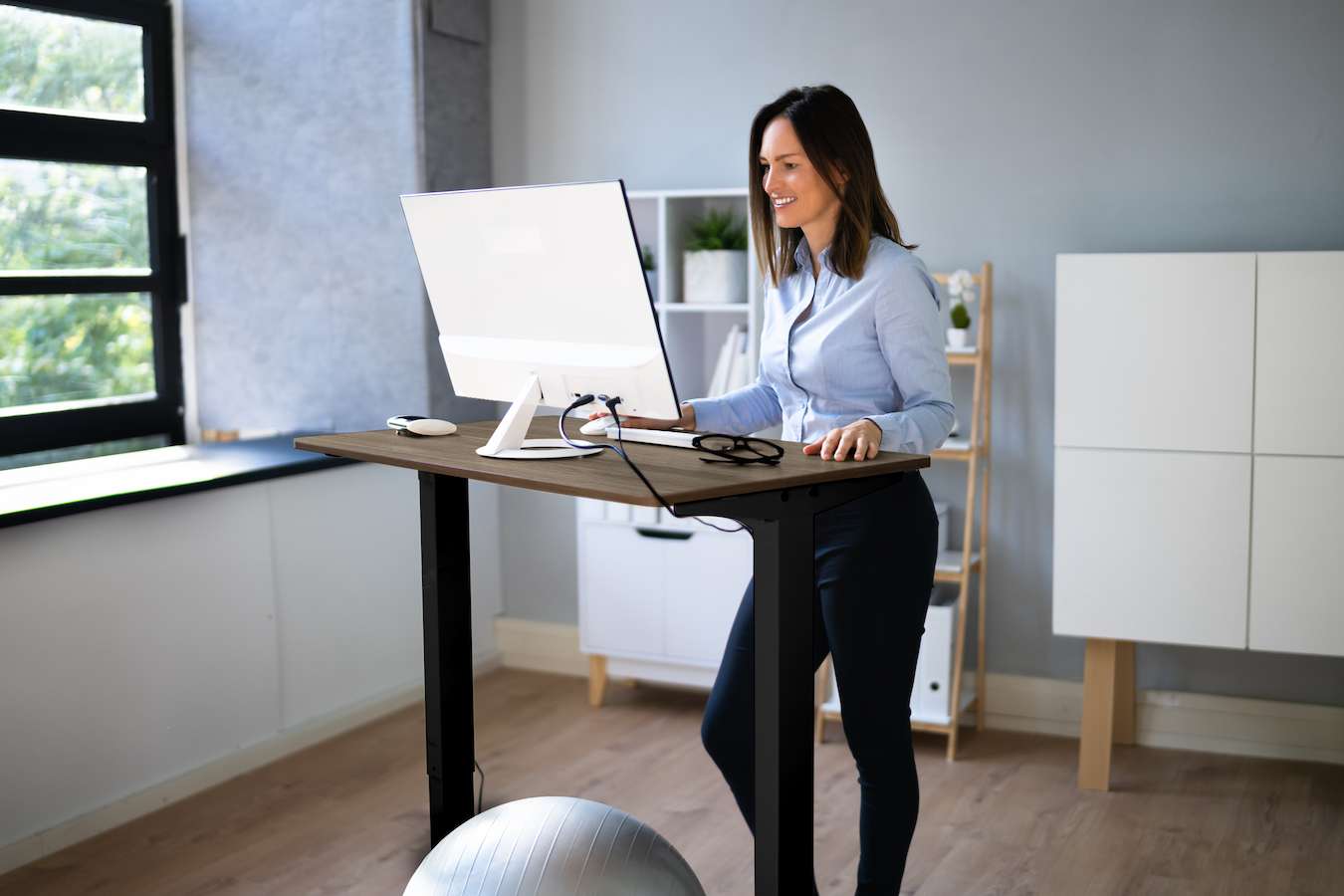 Feel Furniture elektrisch verstelbaar bureau 120x60cm 