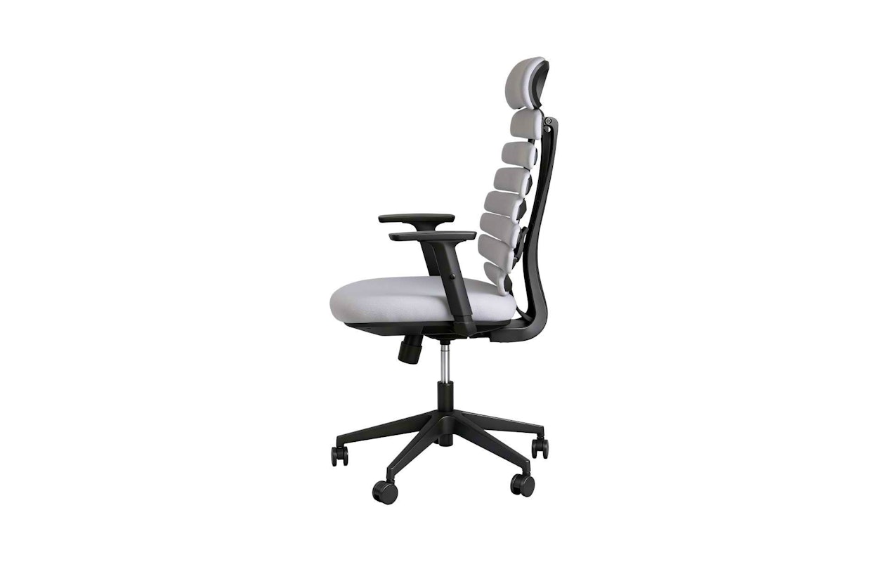 Ergonomische verstelbare bureaustoel - lichtgrijs