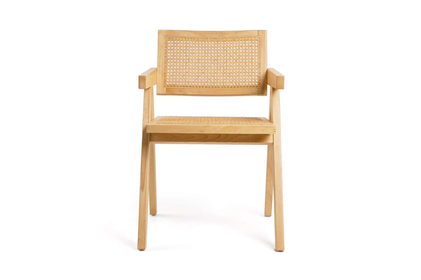 Feel Home - Houten eetkamer stoel - Rattan - Naturel