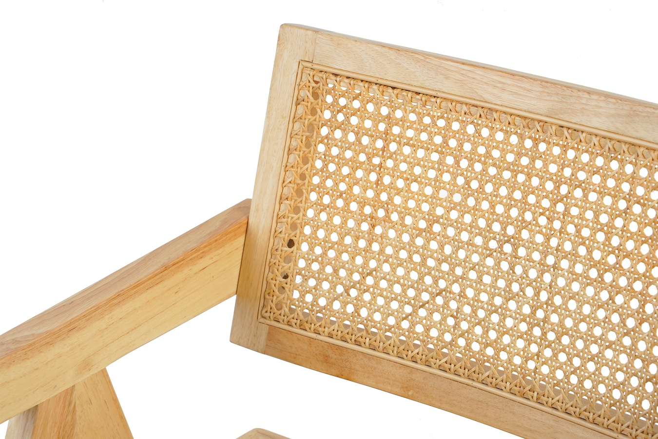 Feel Home - Houten eetkamer stoel - Rattan - Naturel