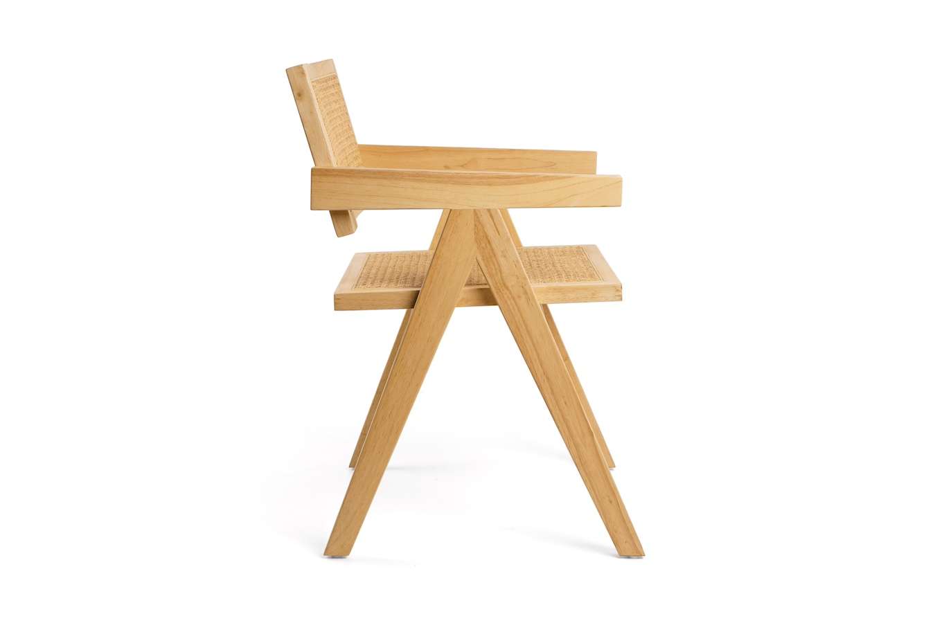 Feel Home - Houten eetkamer stoel - Rattan - Naturel