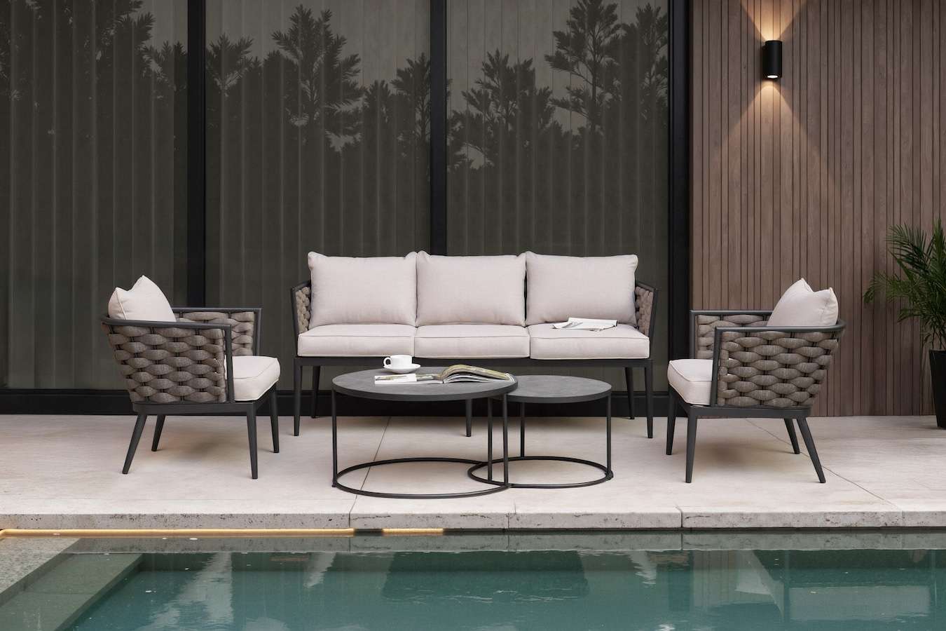 Feel Home Luxe Brezza loungeset met duo salontafel