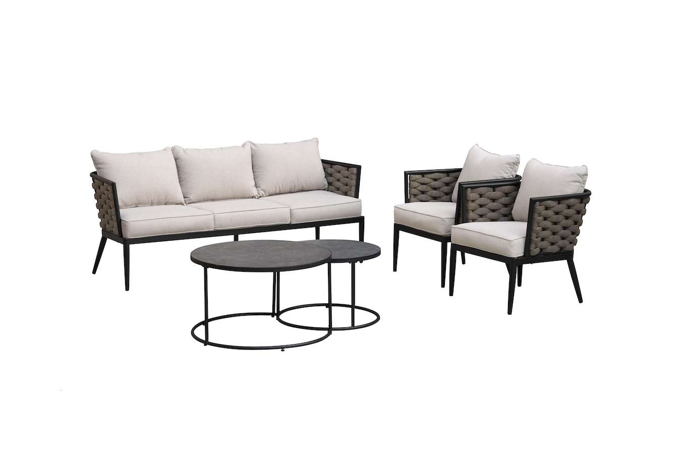 Feel Home Luxe Brezza loungeset met duo salontafel