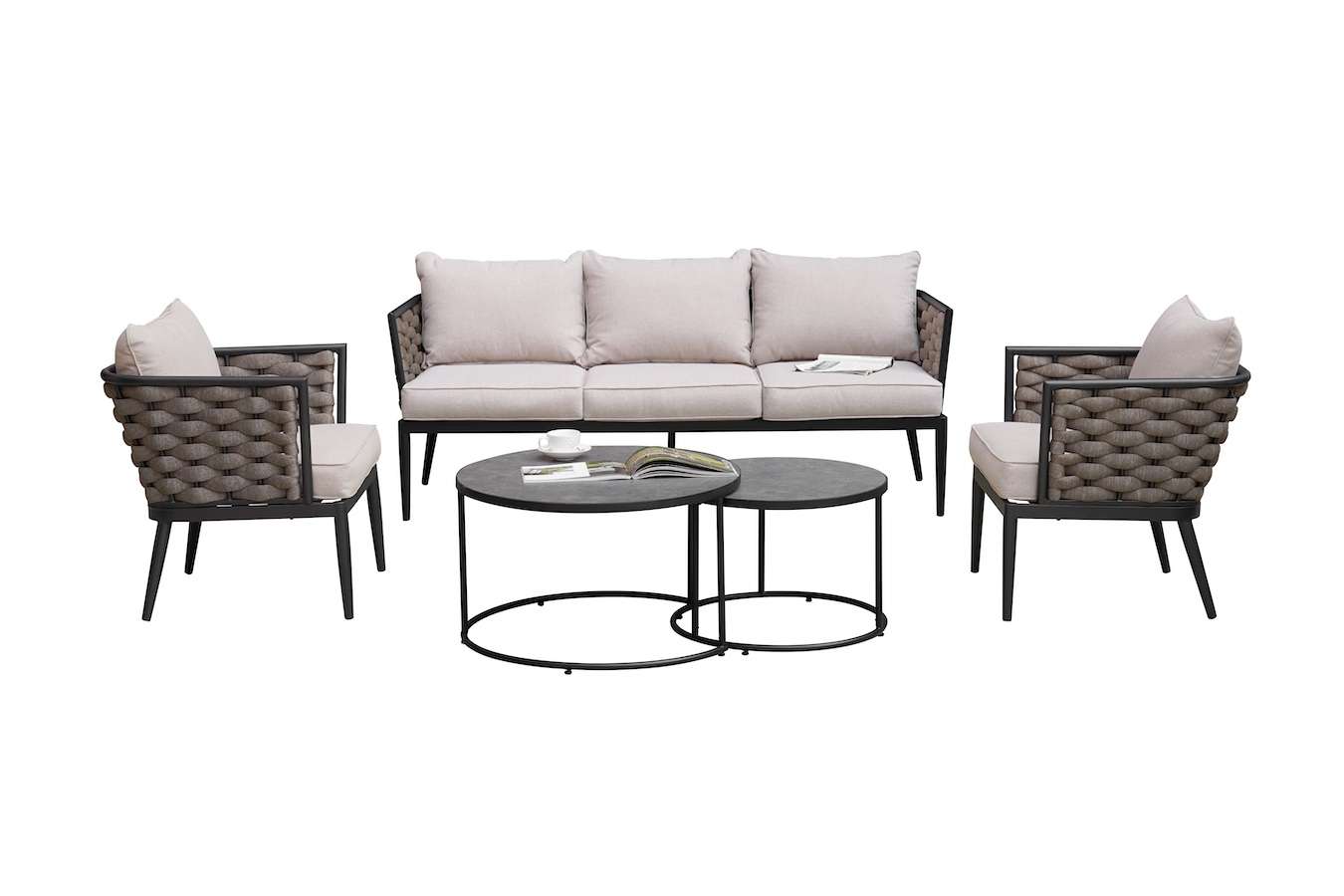 Feel Home Luxe Brezza loungeset met duo salontafel