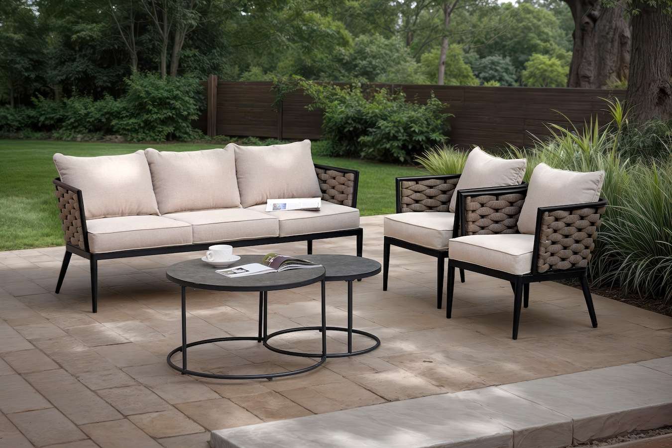 Feel Home Luxe Brezza loungeset met duo salontafel