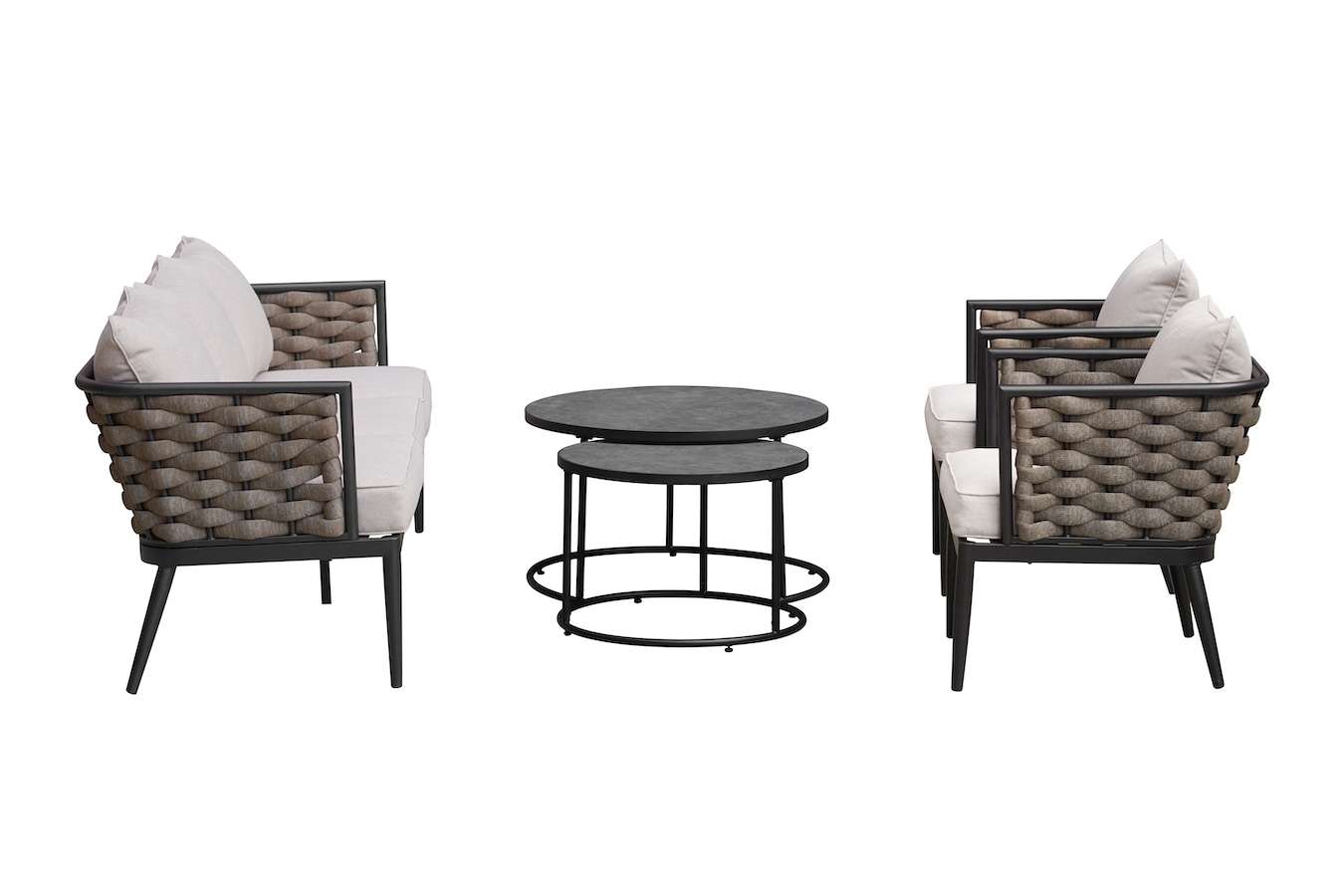 Feel Home Luxe Brezza loungeset met duo salontafel