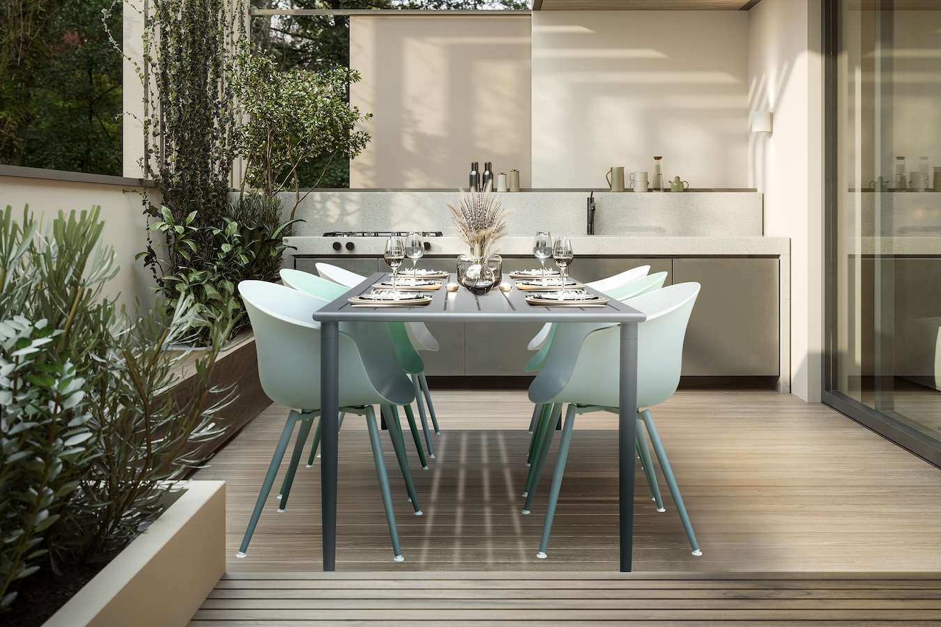 Feel Home - Luxe eettafel voor buiten - 200x90 cm