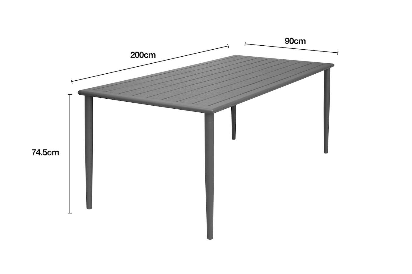 Feel Home - Luxe eettafel voor buiten - 200x90 cm