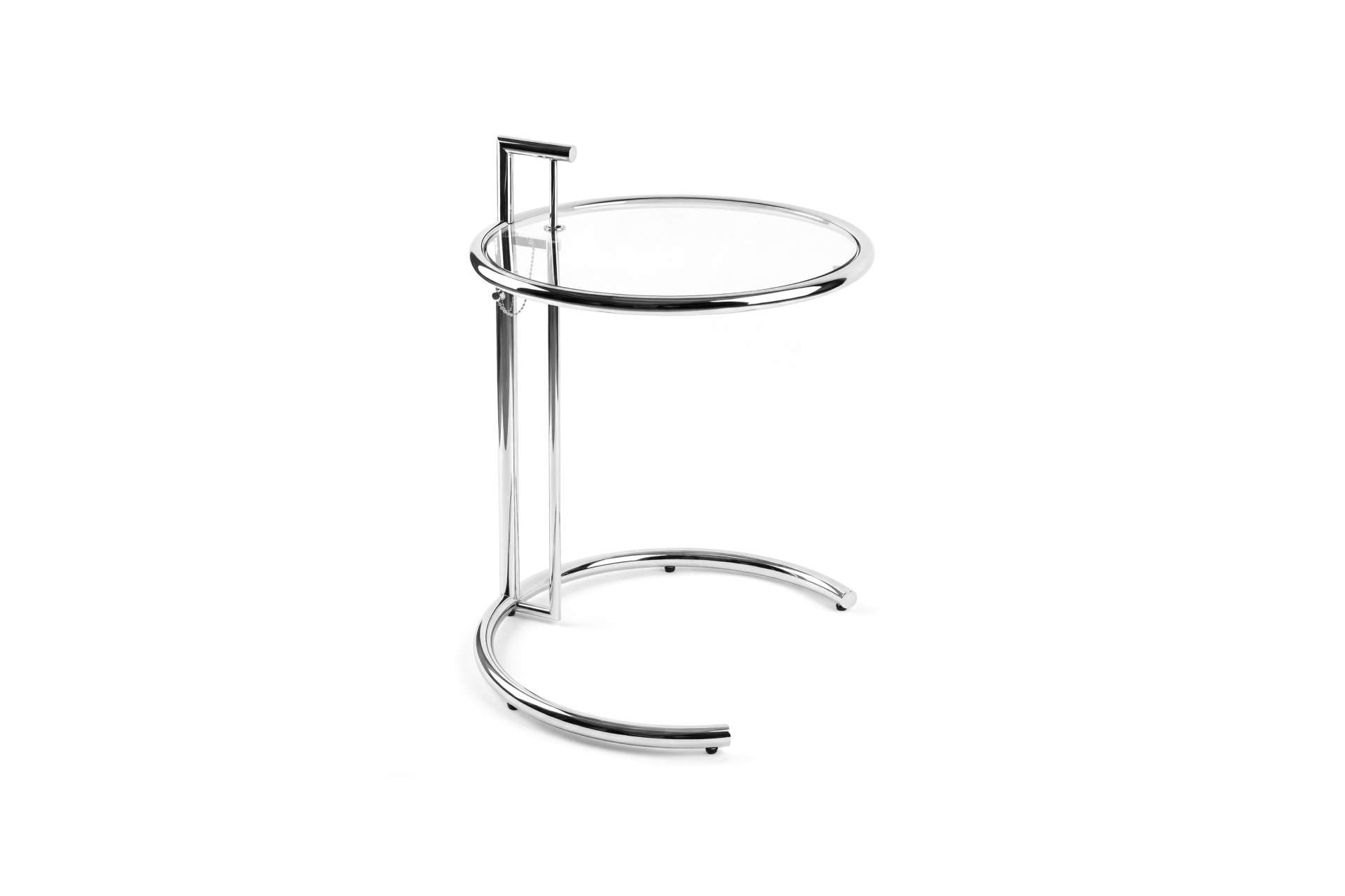 Feel Home - verstelbare salontafel met rond glazen blad - Ø52cm