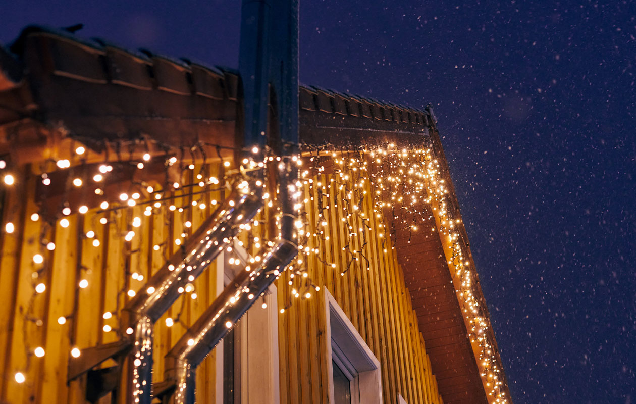 IJspegel lichtslinger 200 LED – Amber licht