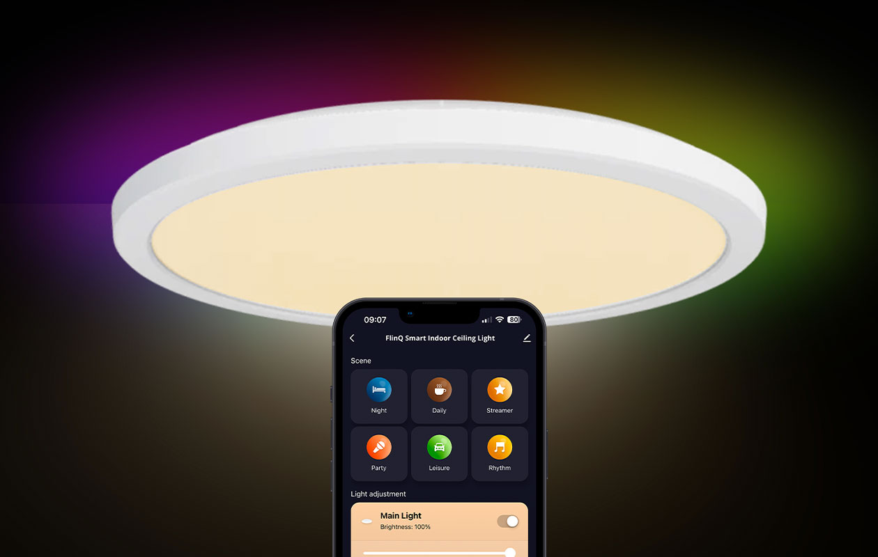 FlinQ slimme LED plafondlamp