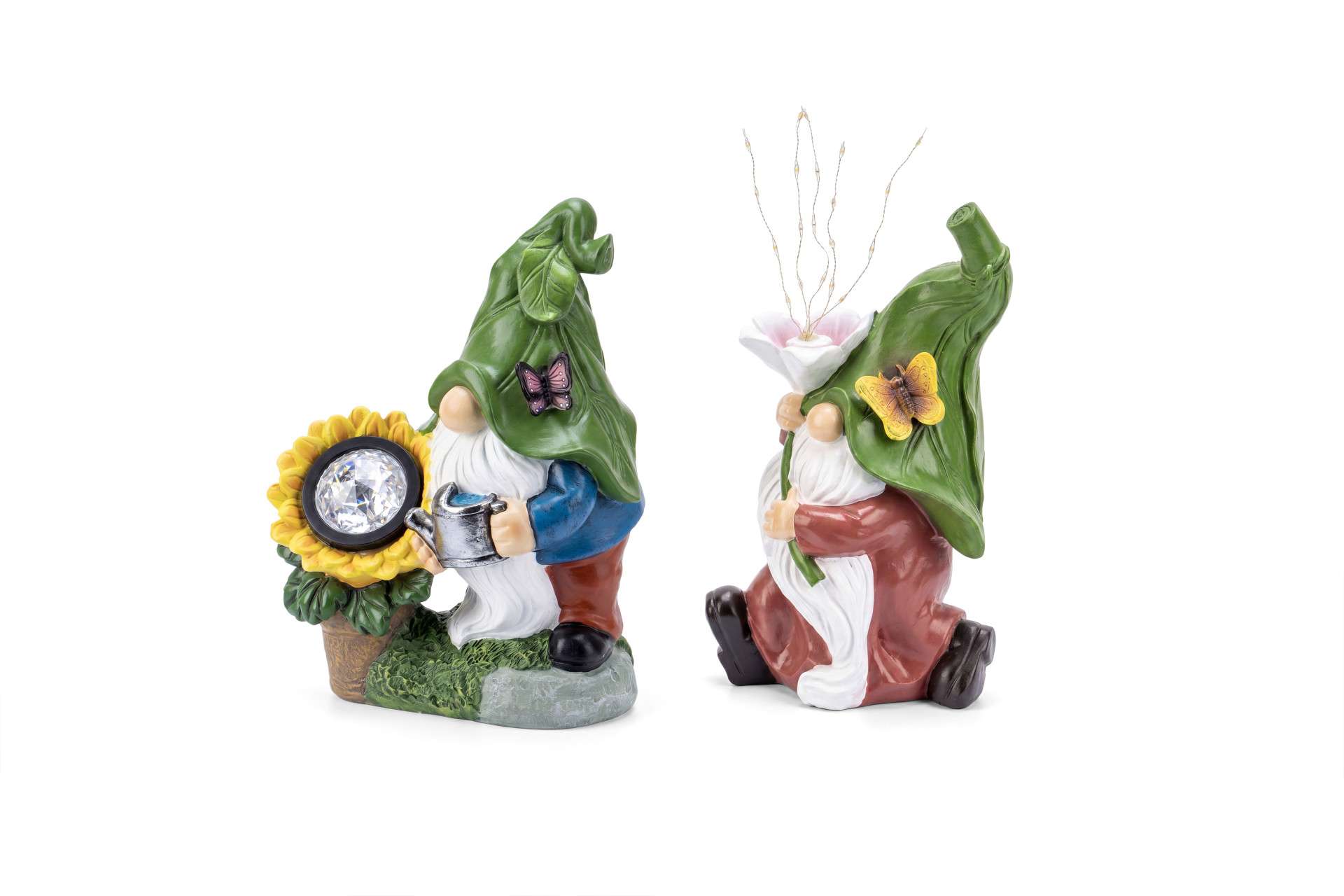 Green Series - Tuinkabouter Lampen op Zonne-energie - 2 Stuks