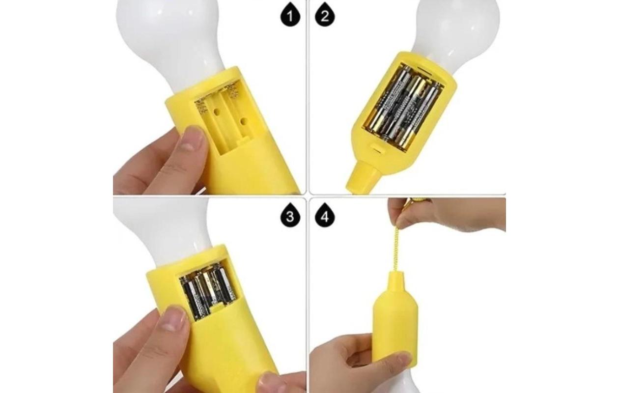 Lampes LED à cordon sans fil - 4 pièces