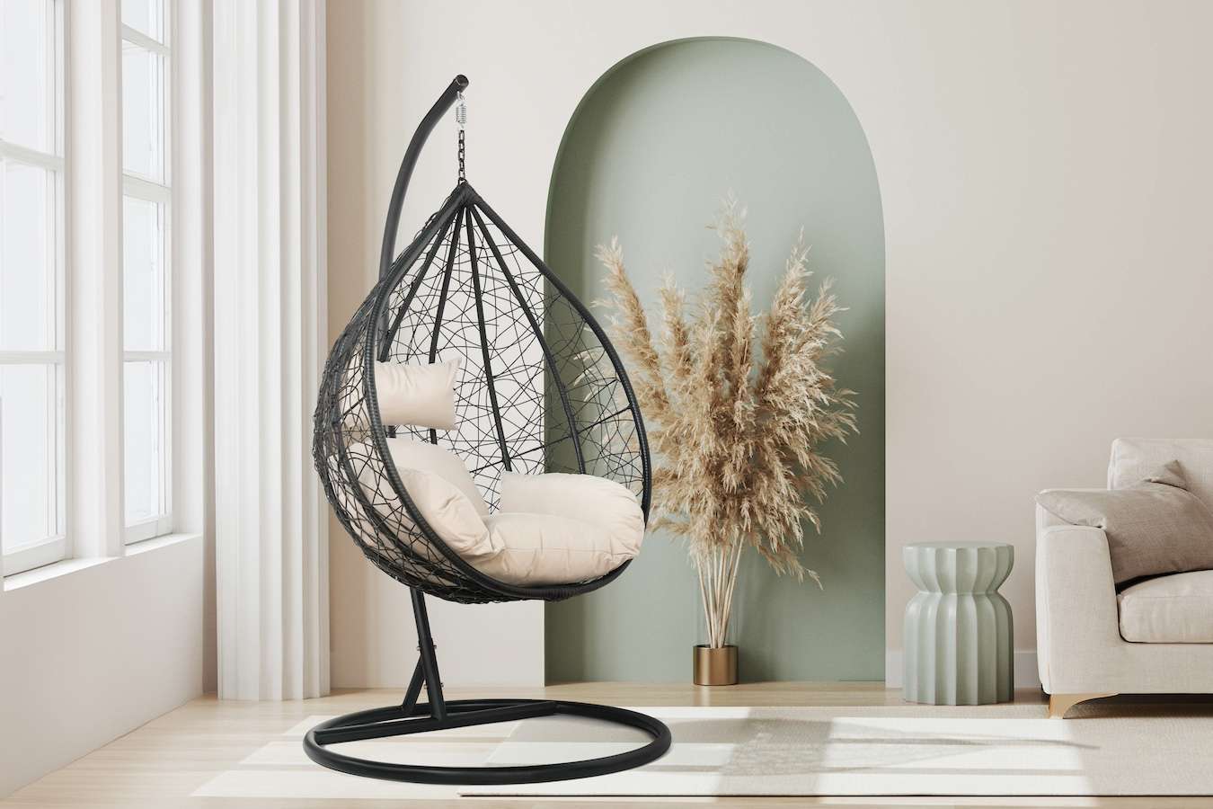 Hangstoel met kussen van Feel Furniture