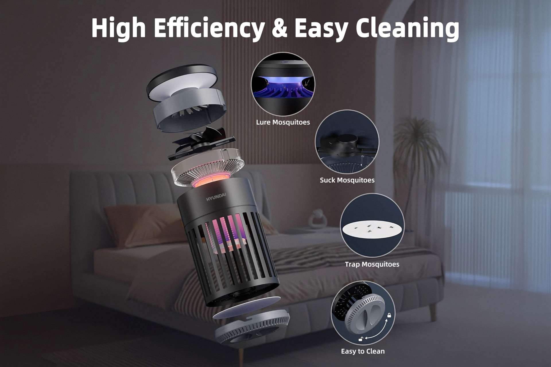 Hyundai Electronics muggenvanger LED-lamp