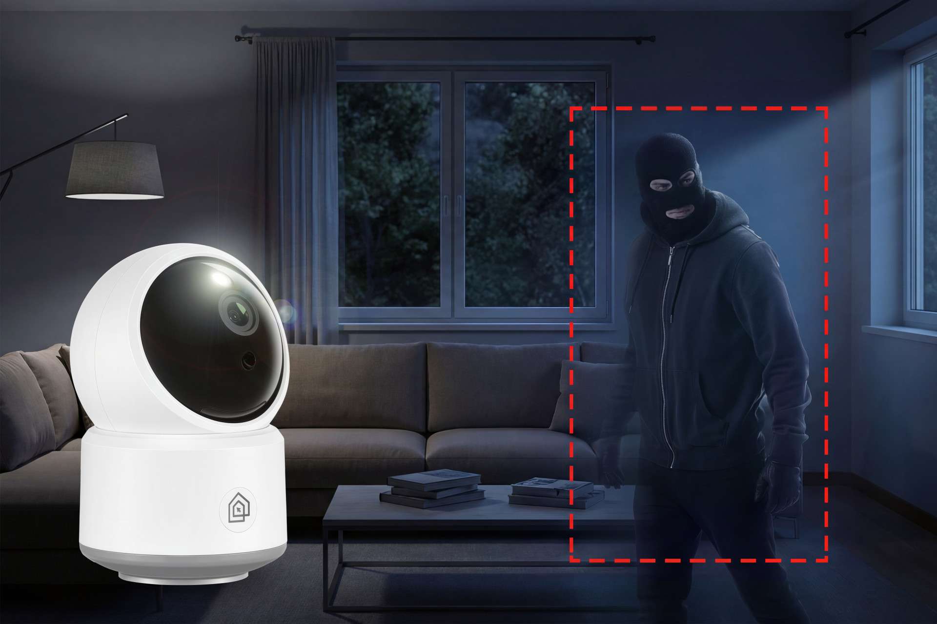 Hyundai Home 4MP draaibare WiFi camera met bewegingsdetectie