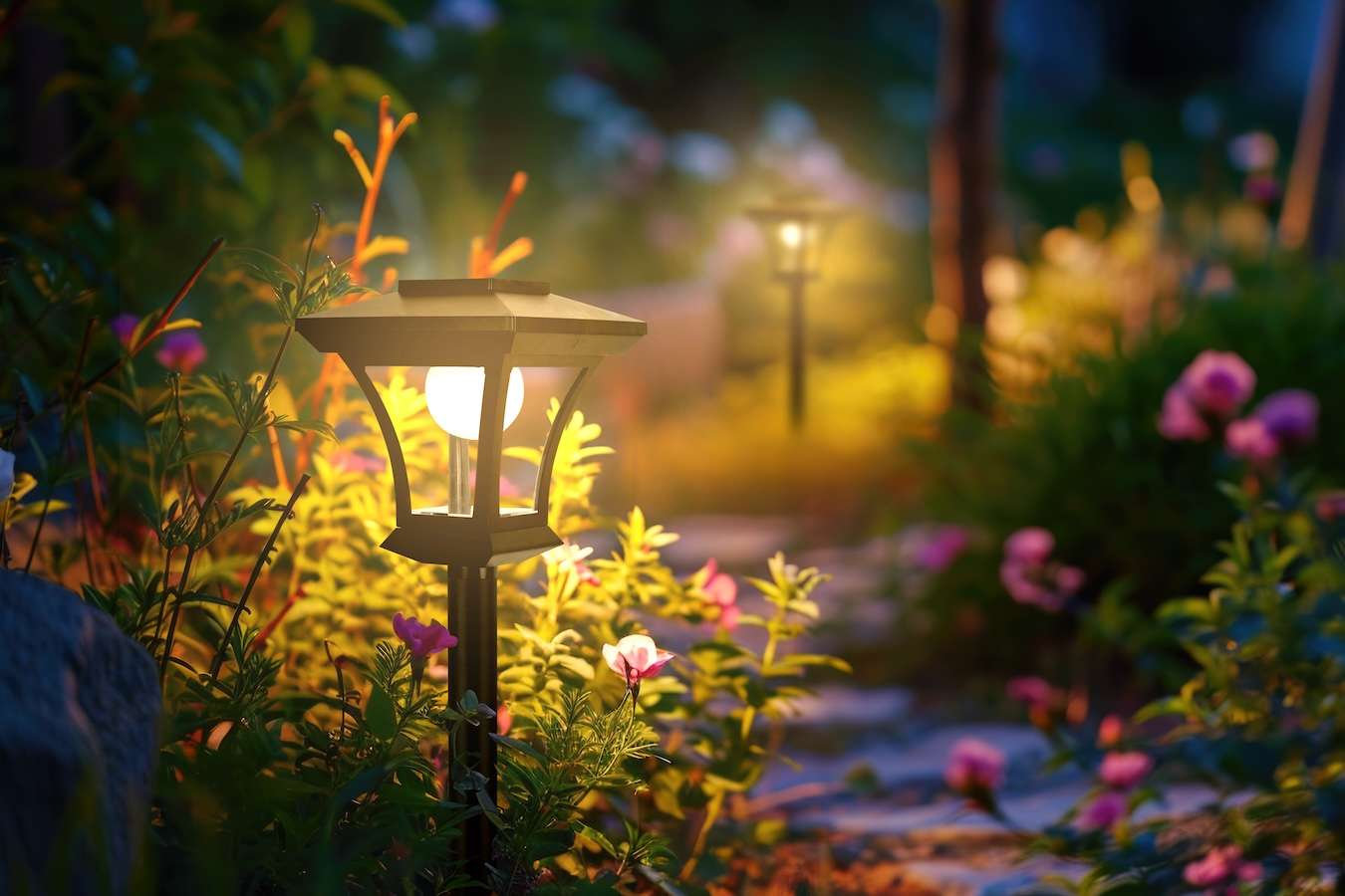 Hyundai Lighting - Klassieke lantaarnpaal op zonne-energie - 160 cm