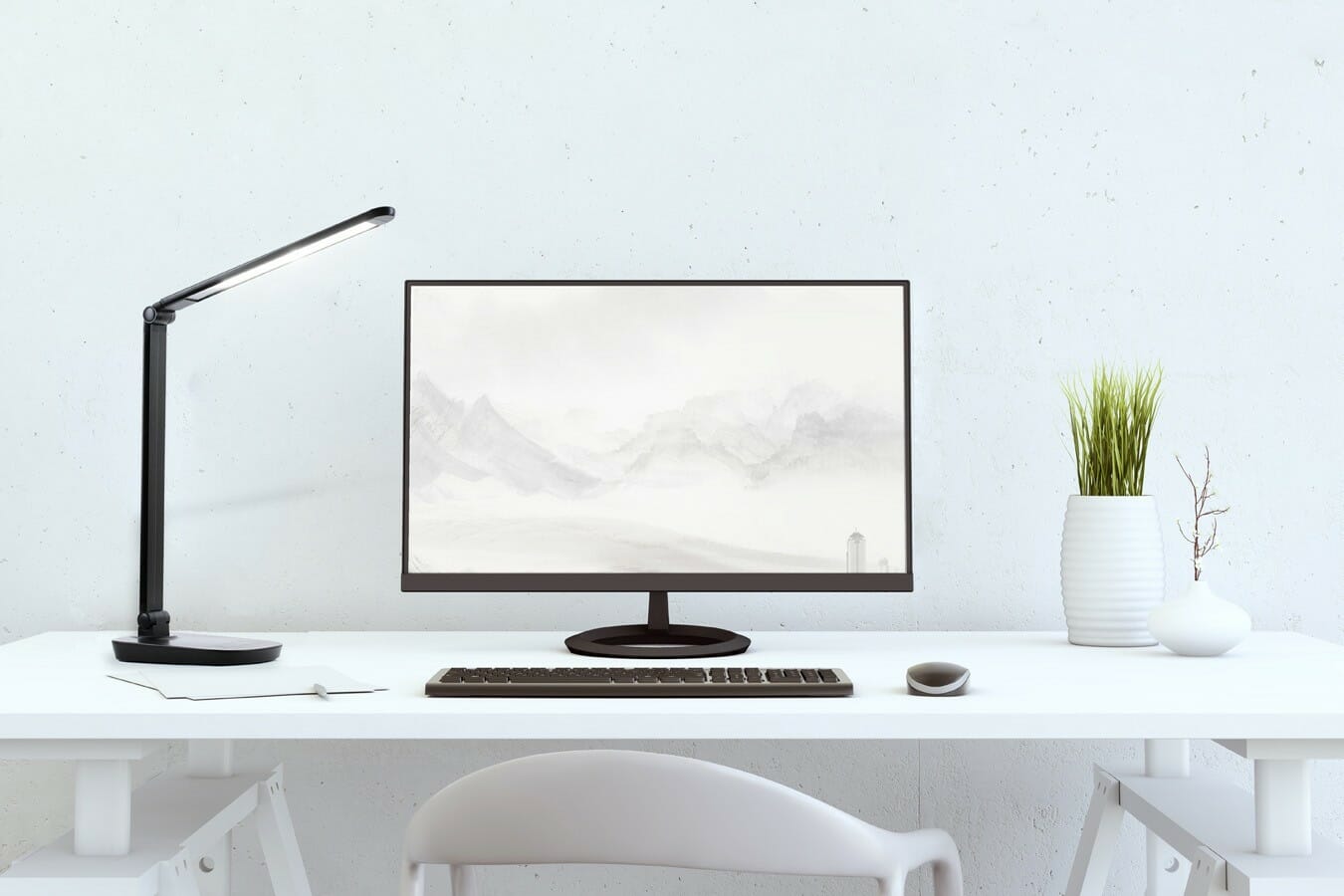 Hyundai Lighting - LED Bureaulamp - verstelbaar, dimbaar en met USB poort