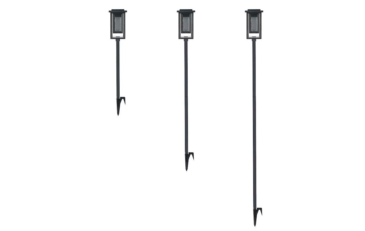 Hyundai Lighting Torches solaires de luxe pour allée (lot de 2)