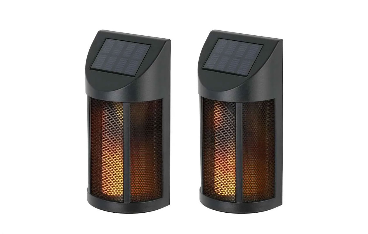 Hyundai Lighting Luxe Solar Bollard Wandlamp (2 stuks)