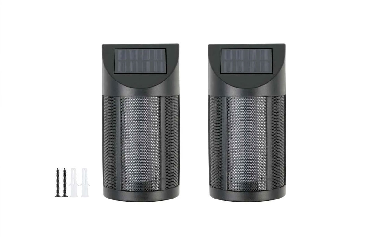Hyundai Lighting Luxe Solar Bollard Wandlamp (2 stuks)