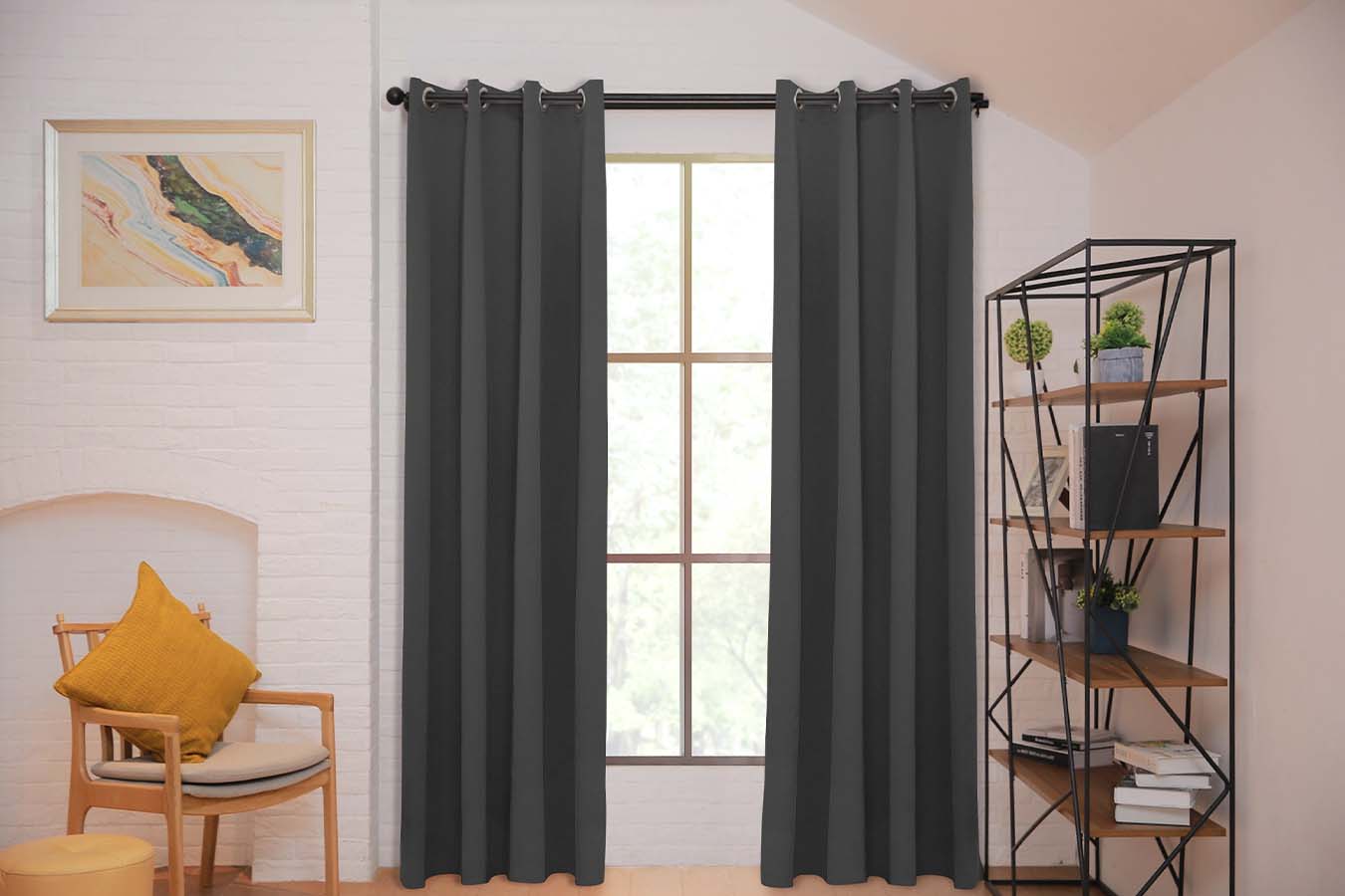 Larson - Dou pack - Luxe effen blackout gordijn - 2 Stuks