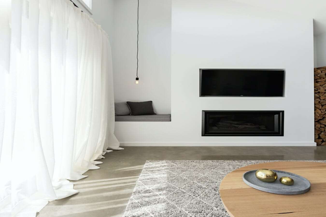 Larson - Luxe ondergordijnen - Met ringen - 3m x 2.5m - Wit