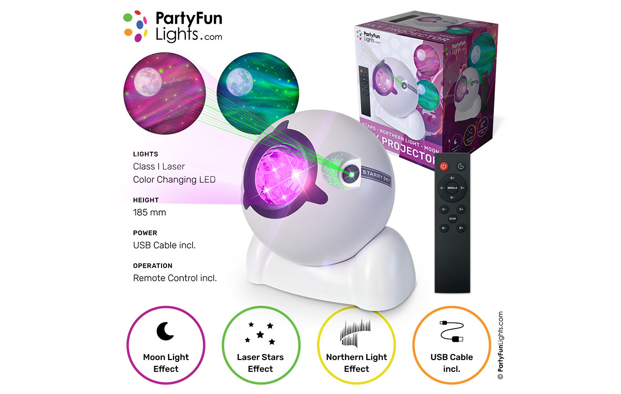 Laser sterren- en maanprojector
