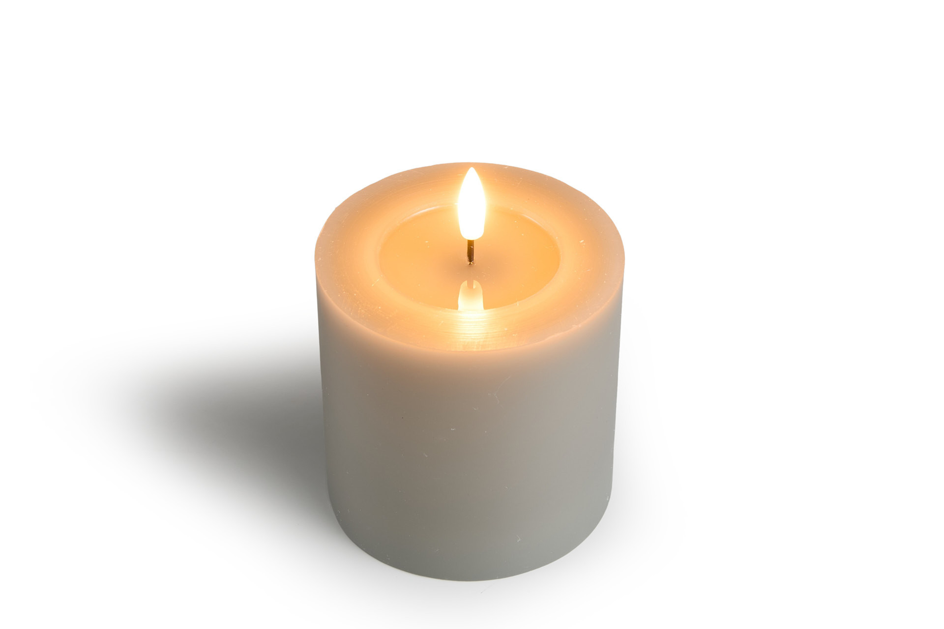 Lot de 9 bougies LED  - Gris clair