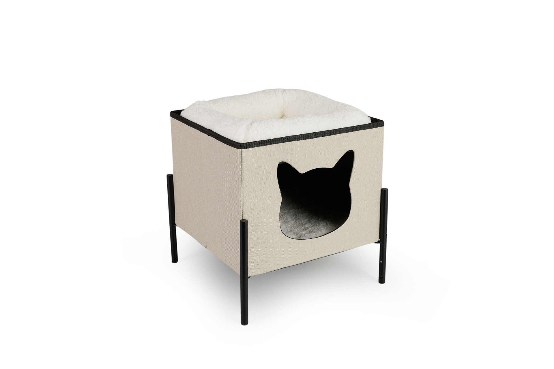 Lifa Living Kattenhuis op pootjes met ligkussen