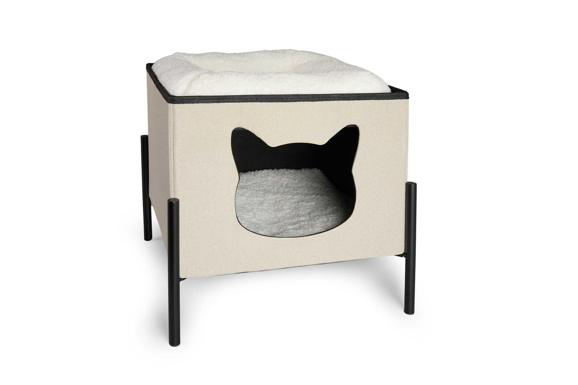 Lifa Living Kattenhuis op pootjes met ligkussen