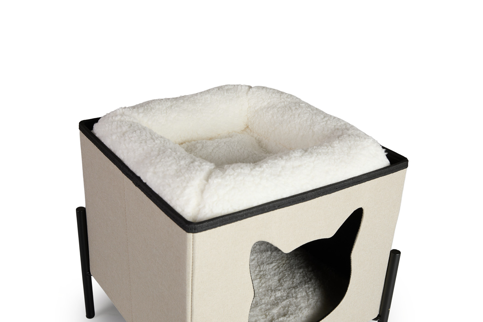 Lifa Living Kattenhuis op pootjes met ligkussen