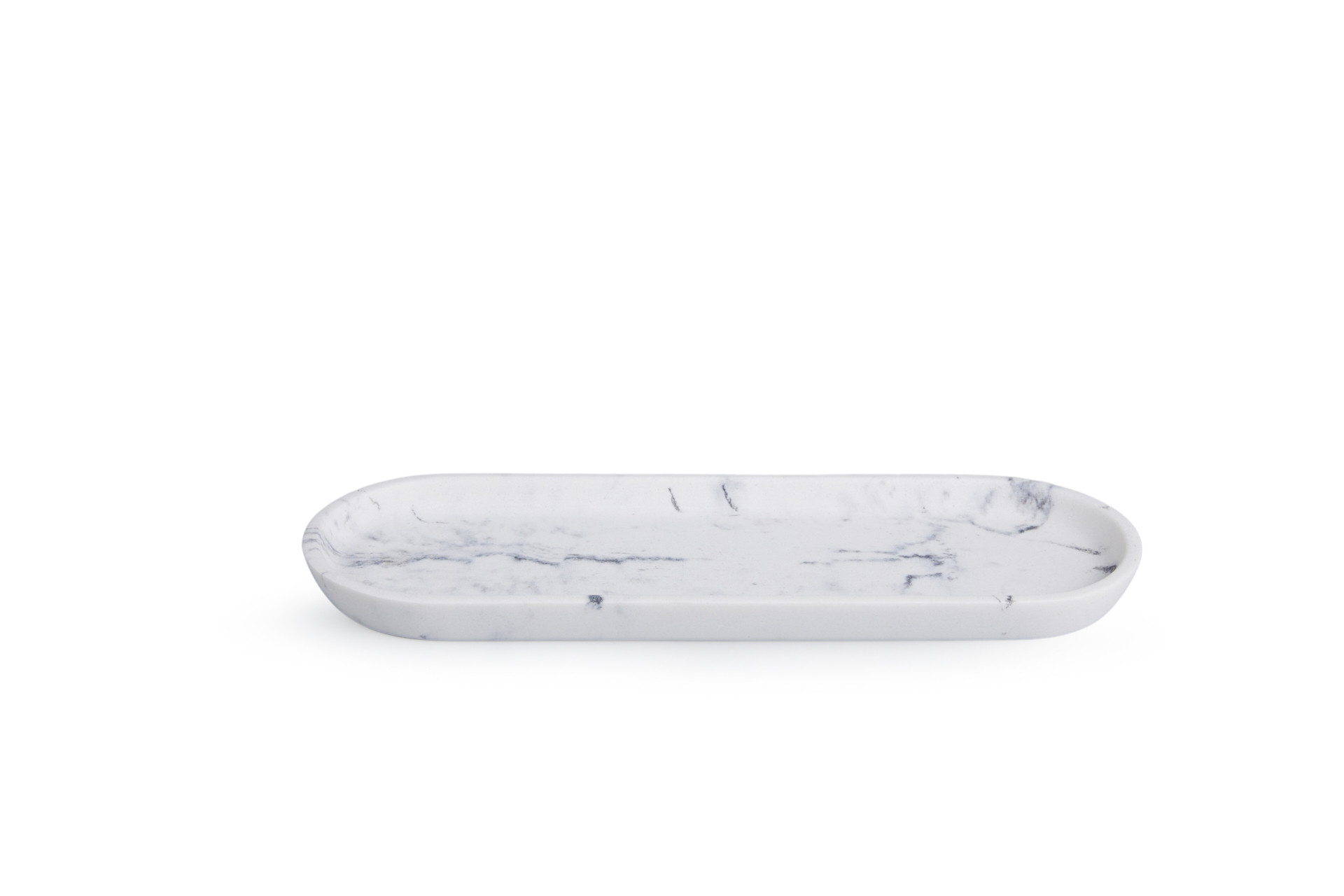 Lifa Living Ensemble d'accessoires de salle de bains de luxe 4 pièces - Blanc/gris