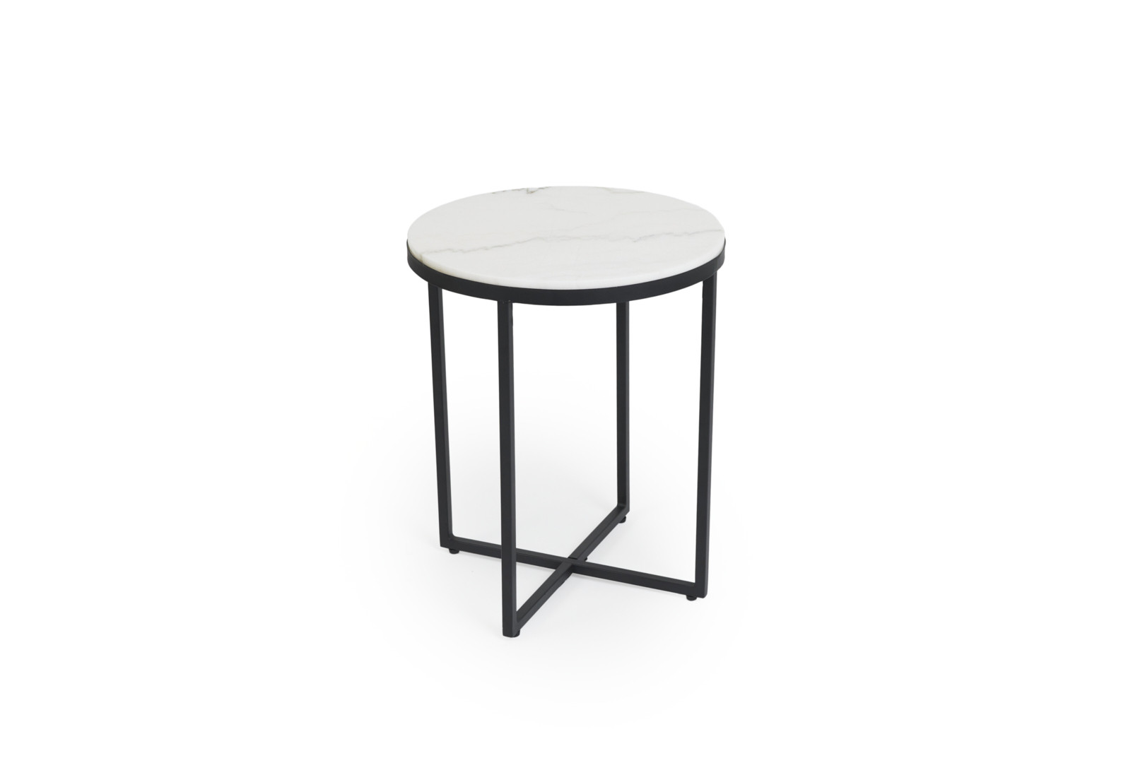 Lifa Living Table d'appoint en marbre Julien - Blanc
