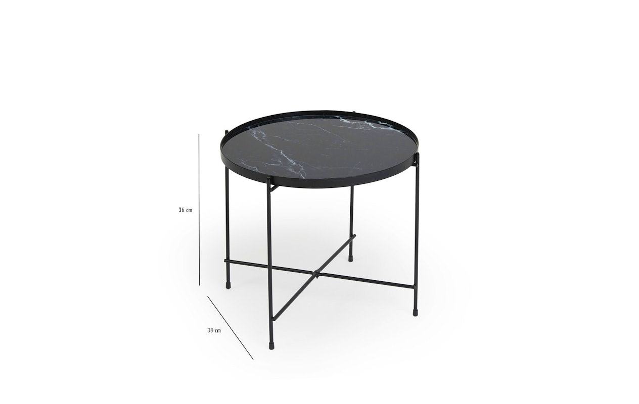 Lifa Living Marmerlook tafel Xavier - Ø 38cm 