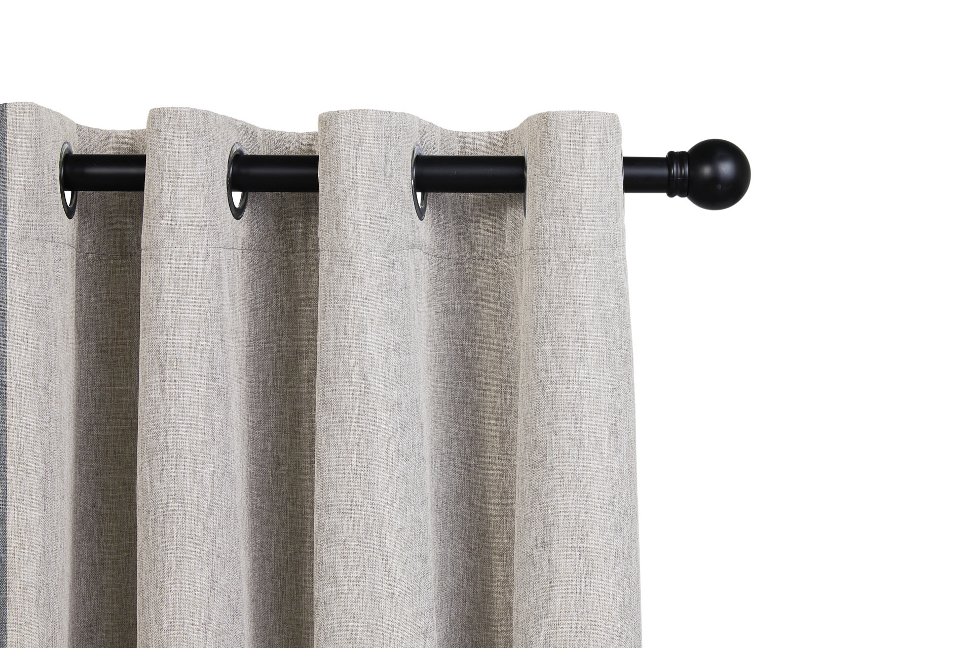 Rideau tissé de luxe - 150 x 260 cm - Anneaux -