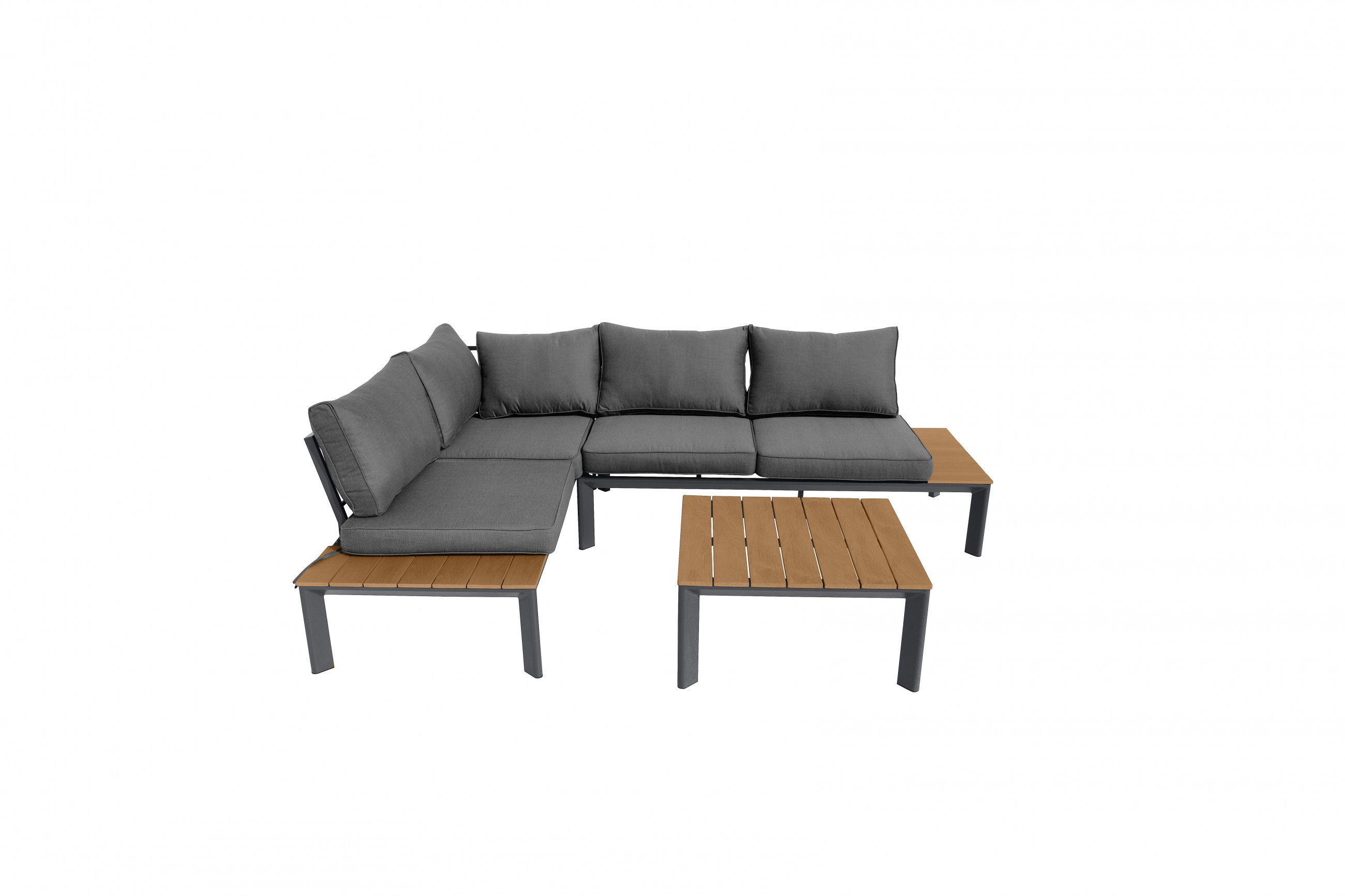 Luxe Modena lounge set 4-6 persoons - Grijs