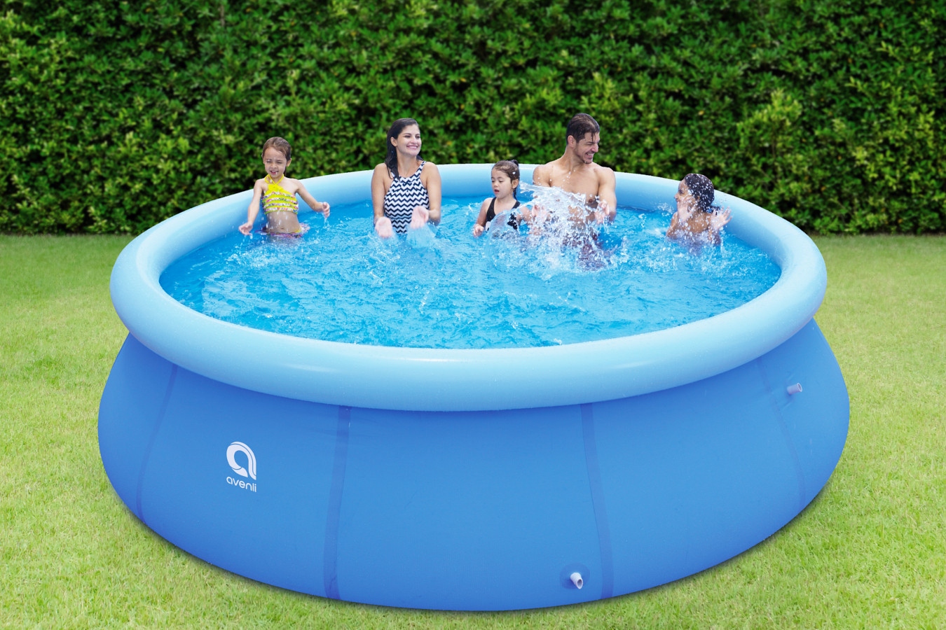 Rond opblaasbaar zwembad van 4 meter