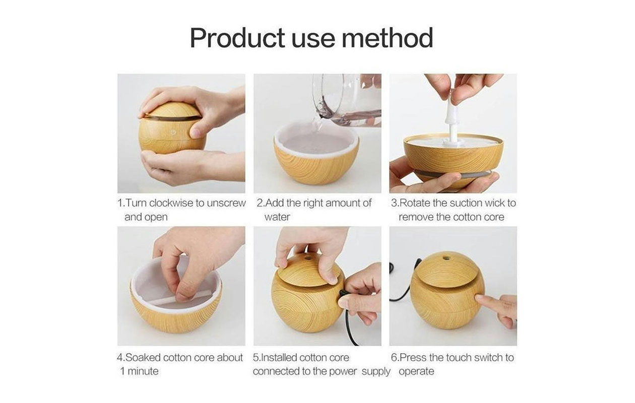 Parya - Aroma Diffuser - Licht bruin