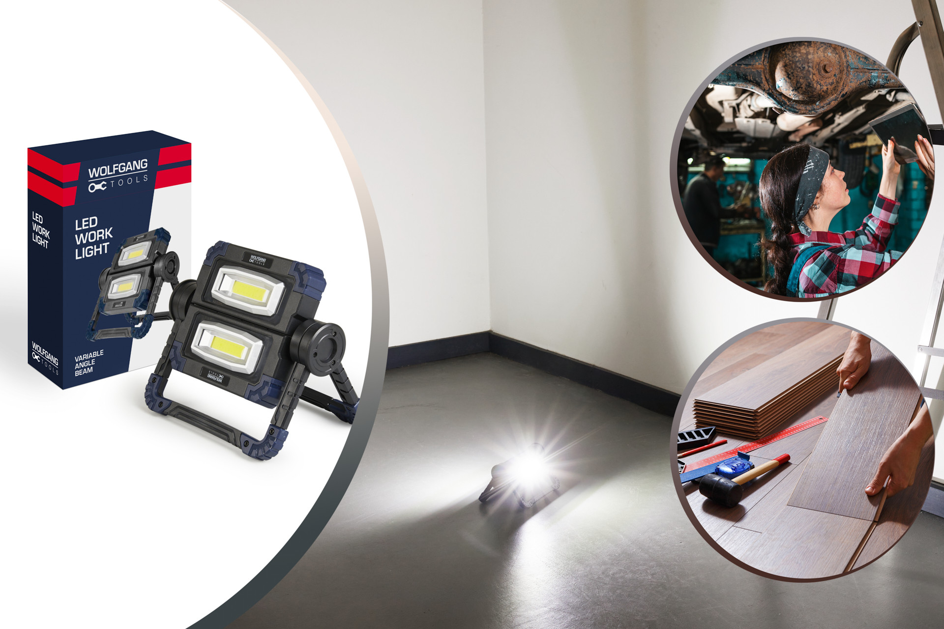Lampe de travail portable