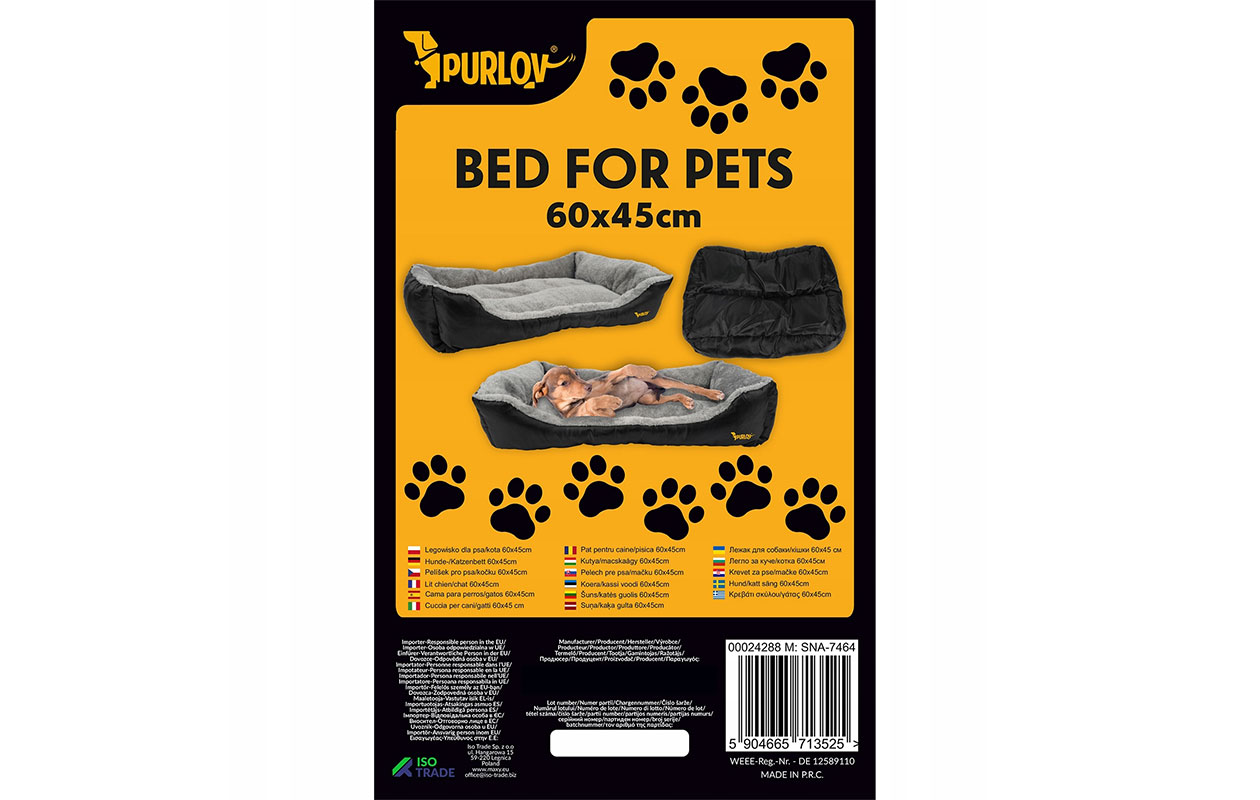 Purlov Honden- of kattenmand 60x45 cm